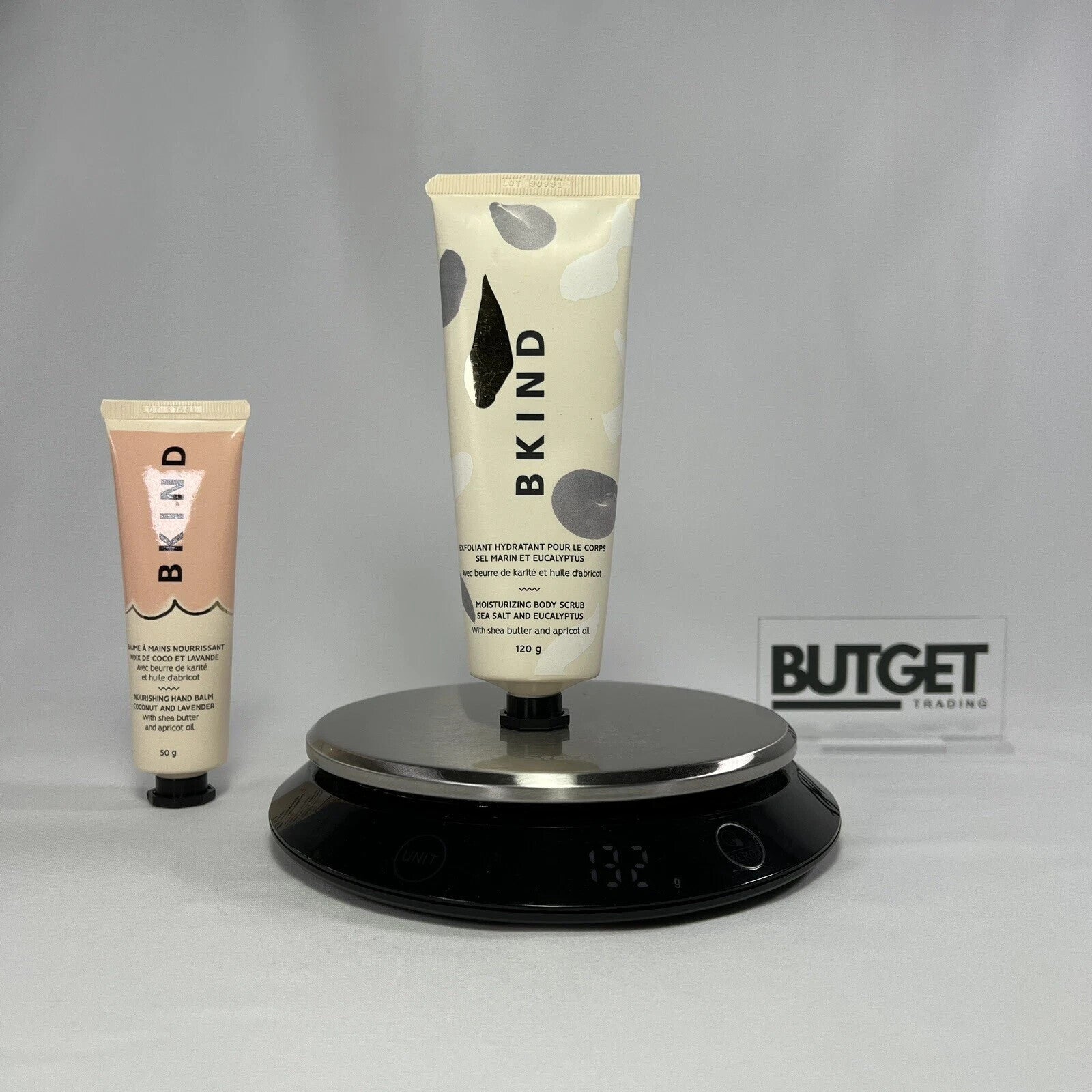 BKIND Bundle Lot Body Scrub 120g & Hand Cream 50g ~ Total 2 *PLEASE READ*