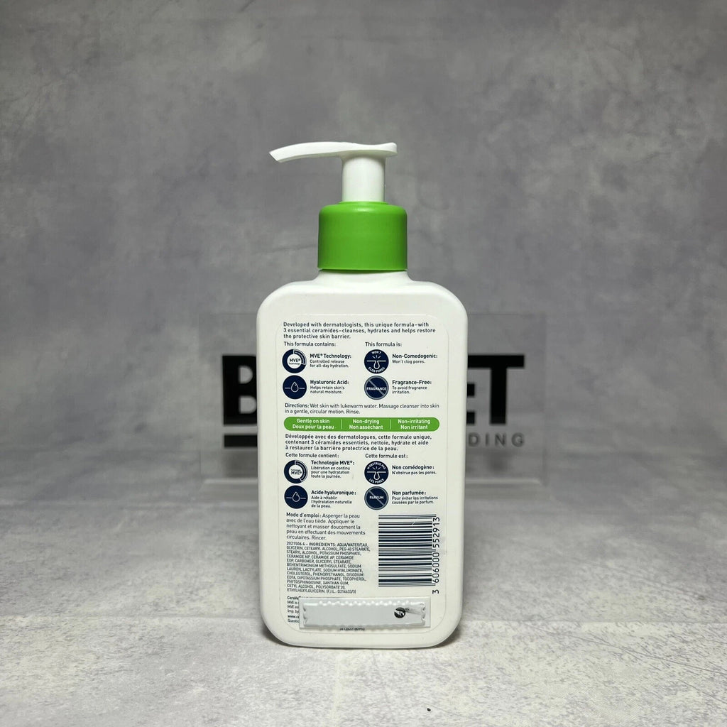 CeraVe Hydrating Facial Cleanser Normal to Dry Skin Moisture Balance 8 oz