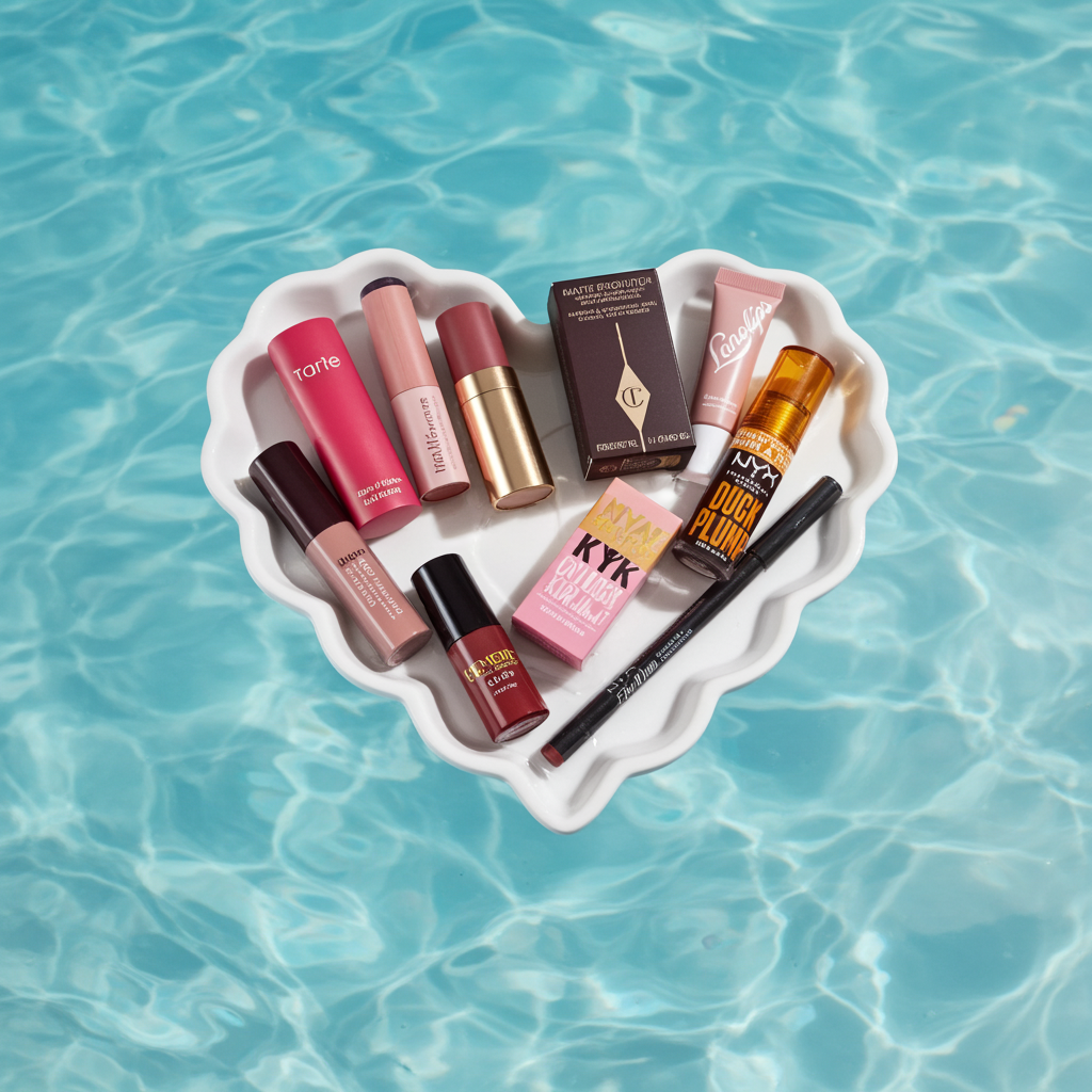 10lips set benefit, tarte, Kylie, NYX, Charlotte Tilbury, elf, LA girl, kaja etc